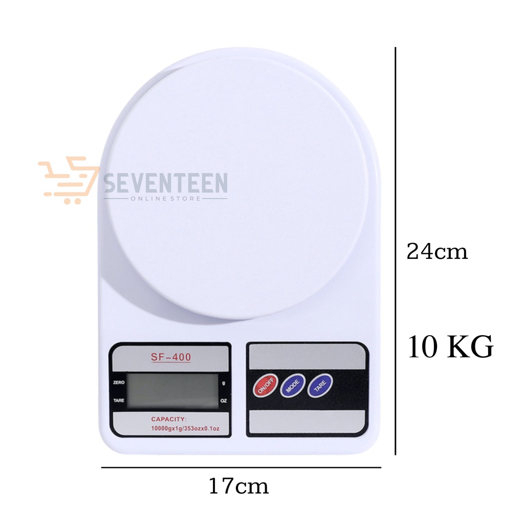 SEVENTEEN TIMBANGAN DAPUR SF400 B05 DIGITAL ELECTRIK TIMBANGAN KUE SF-400 TIMBANGAN 10KG BATERAI TIMBANGAN DIGITAL