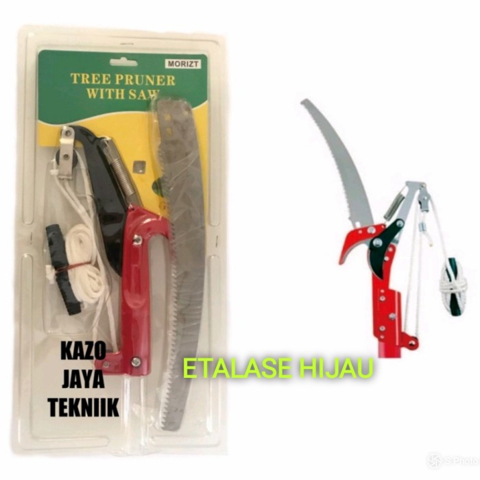Alat Potong Ranting Pohon Tinggi Galah Tarik Gergaji Dahan Ranting
