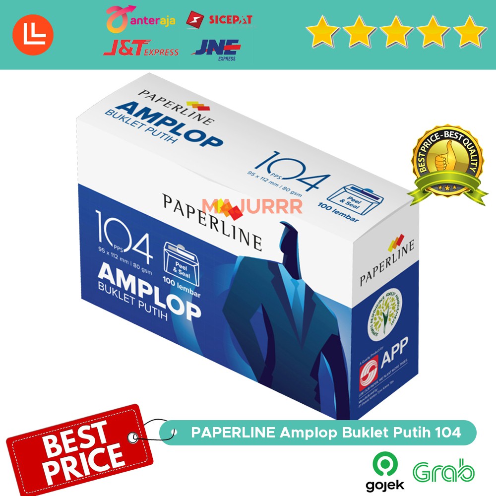 

Paperline Amplop No 104 PPS Putih Polos / Amplop Surat Uang