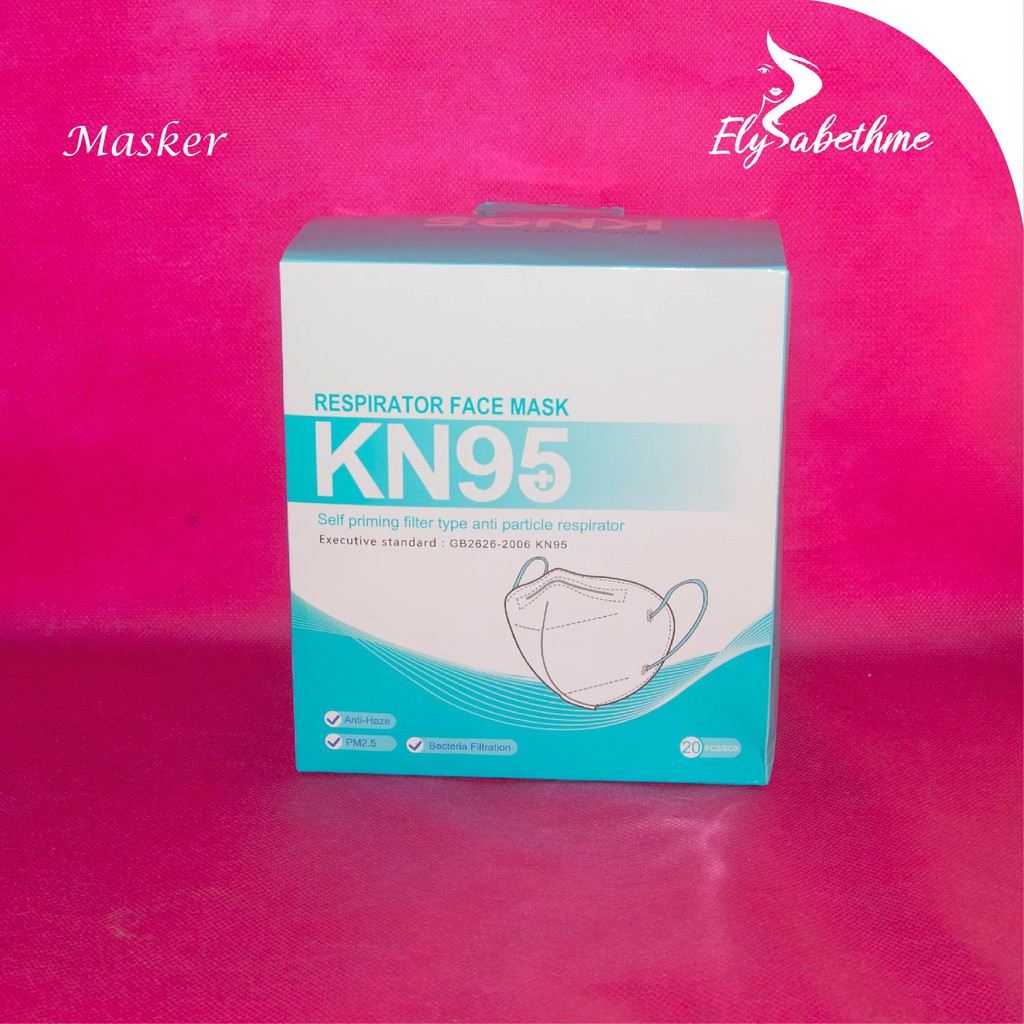 ✿ELYSABETHME✿ masker kn95 respirator tebal dengan kawat medis anti kuman virus