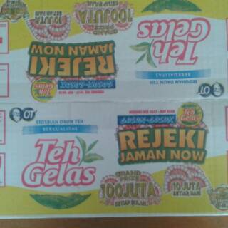  Teh  Gelas  1 dus  isi 24 pcs Minuman teh  manis Minuman 