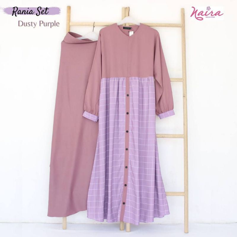 Gamis syari set / gamis daily rania