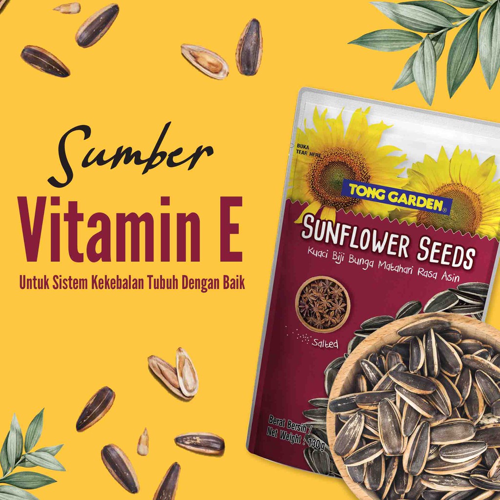 

Kuaci Tong Garden 130 gr - Kwaci TG - Kwaci Biji Bunga Matahari - Sunflower Seeds - TERMURAH