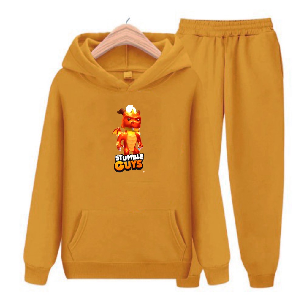 Setelan Sweater Hoodie Anak Stumbel Dragon SIZE S, M, XL,XXL