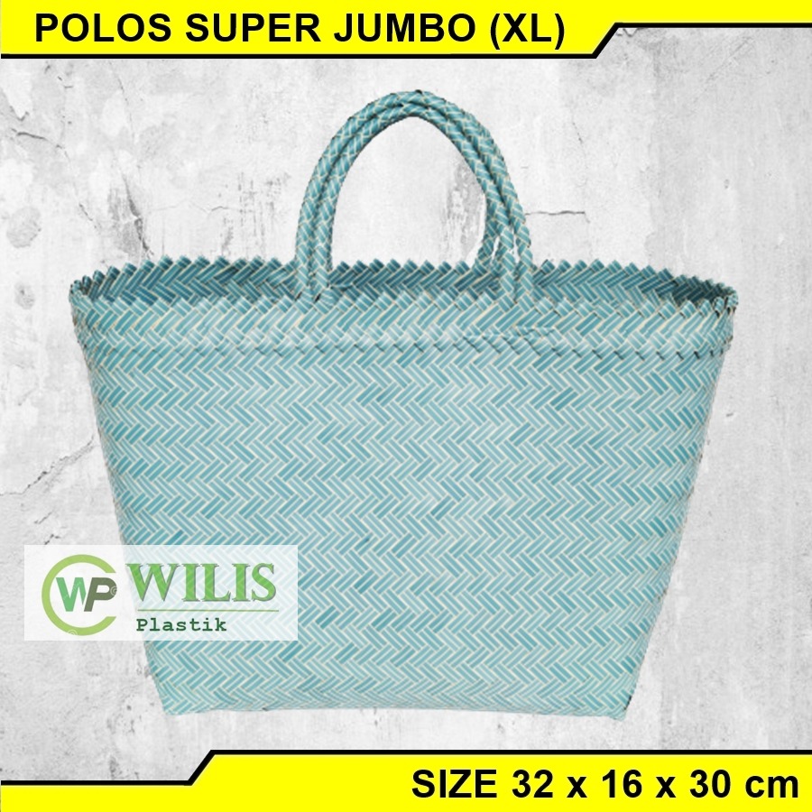 Tas Anyaman Plastik POLOS SUPER JUMBO / Tas Parcel Hampers Bingkisan