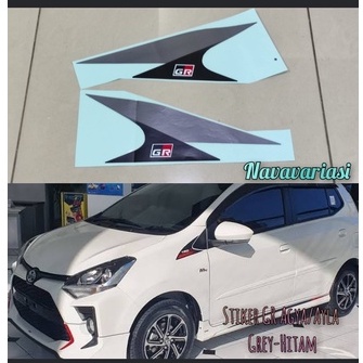 Stiker Mobil Sticker Depan Samping Spion Toyota Agya/Ayla GR Variasi Warna