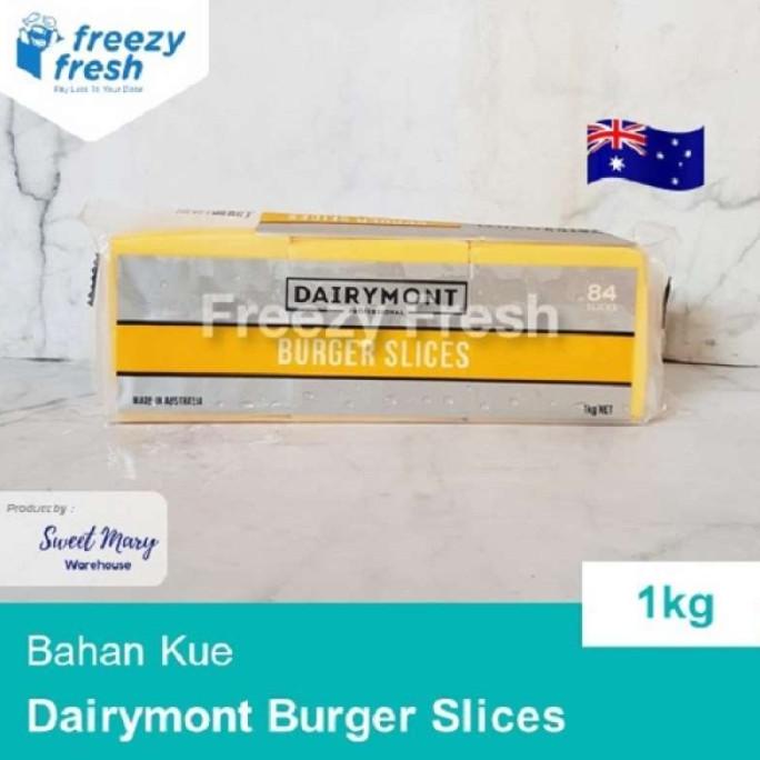

BAYAR COD Dairymont Red Cheddar Cheese Slice Burger Chef Choice 1kg (84 Slice)