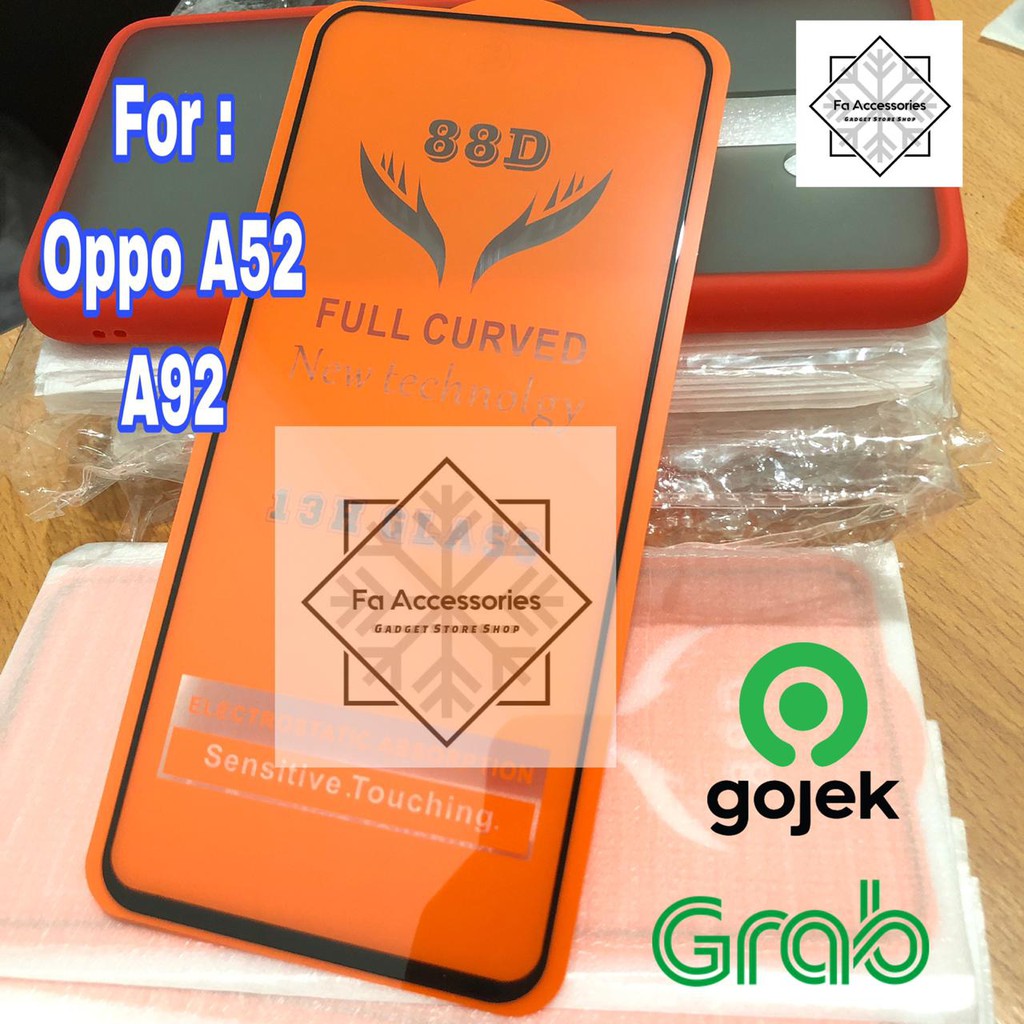 Tempered Glass 5D 9D Full Lem Full Cover oppo A33 2020 a52 a53 A54 A54S A55 a76 a78 a785g a72 A74 a76 a92 a94 a95 4G 5G SCREEN GUARD