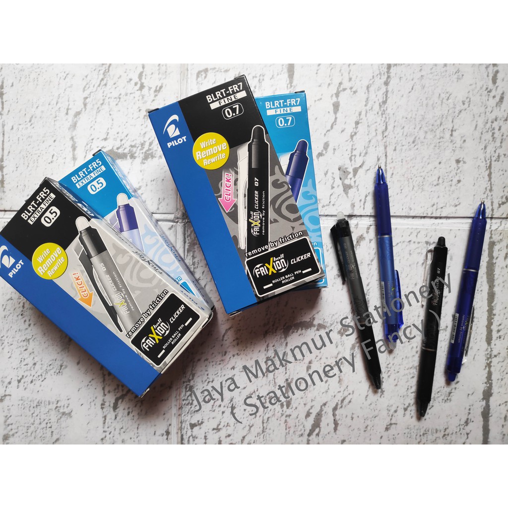 Pen Pulpen Pilot Frixion (Fine &amp; Extra Fine) BLRT-FR5/BLR-FR7 0.5mm / 0.7 mm