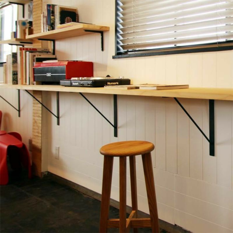 Besi siku Siku besi Rak sudut Rak dinding Ambalan rak papan Gantungan