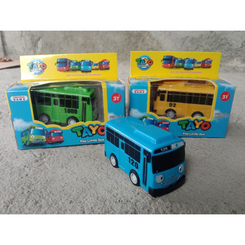 Miniatur bus Tayo fullback / Mainan Bus mini bisa jalan