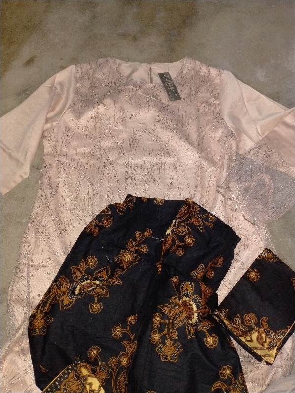 Nayaka Batik-batik Couple Danilla Brukat Tille Bunga Pagar Slendang