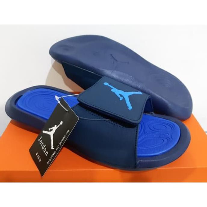 Barang Bagus Sandal Nike Air Jordan Hydro Retro 6 Slide Navy Blue PROMO