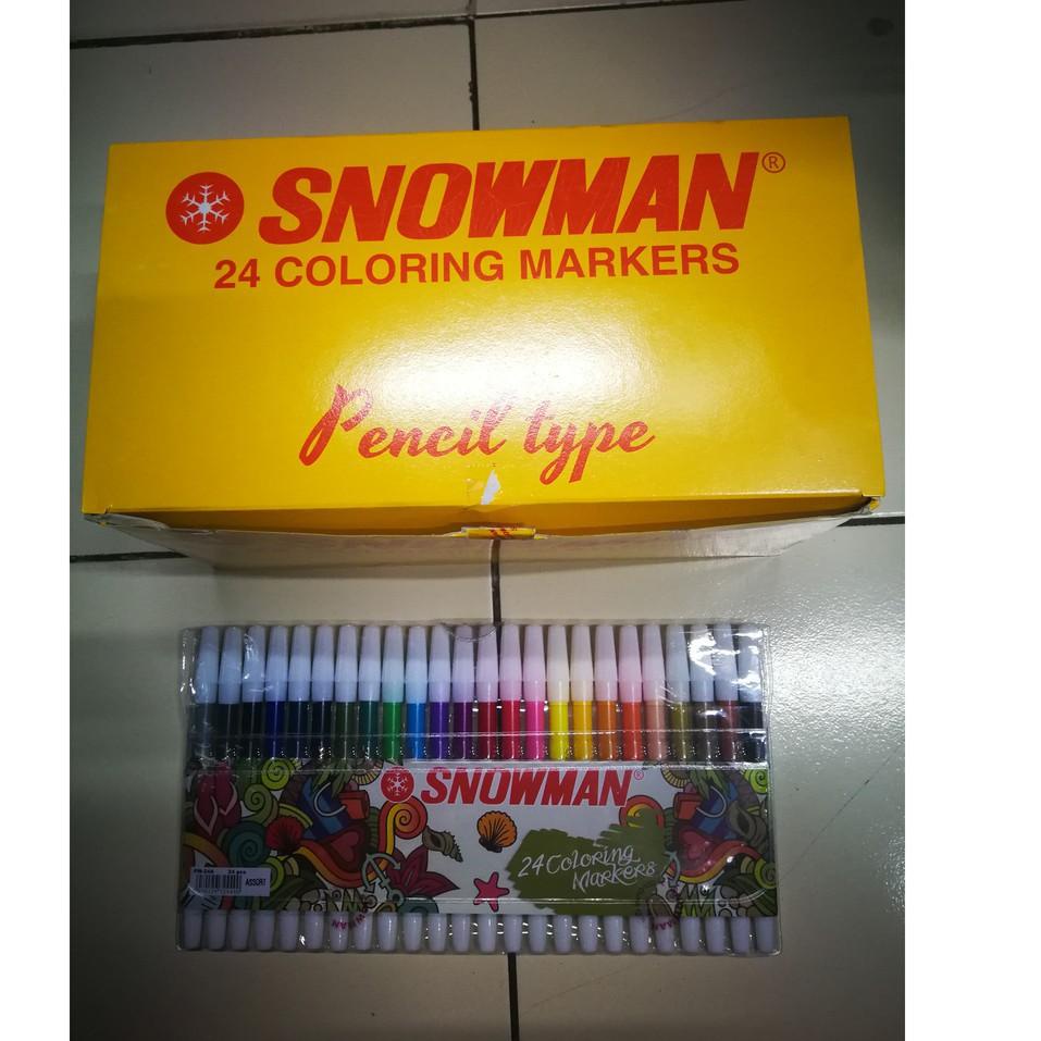 

Garansi Toko Spidol Snowman PW-24A / Spidol Kecil 1 Set 24 Warna