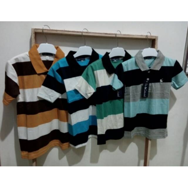 kaos krah salur anak cowok keren