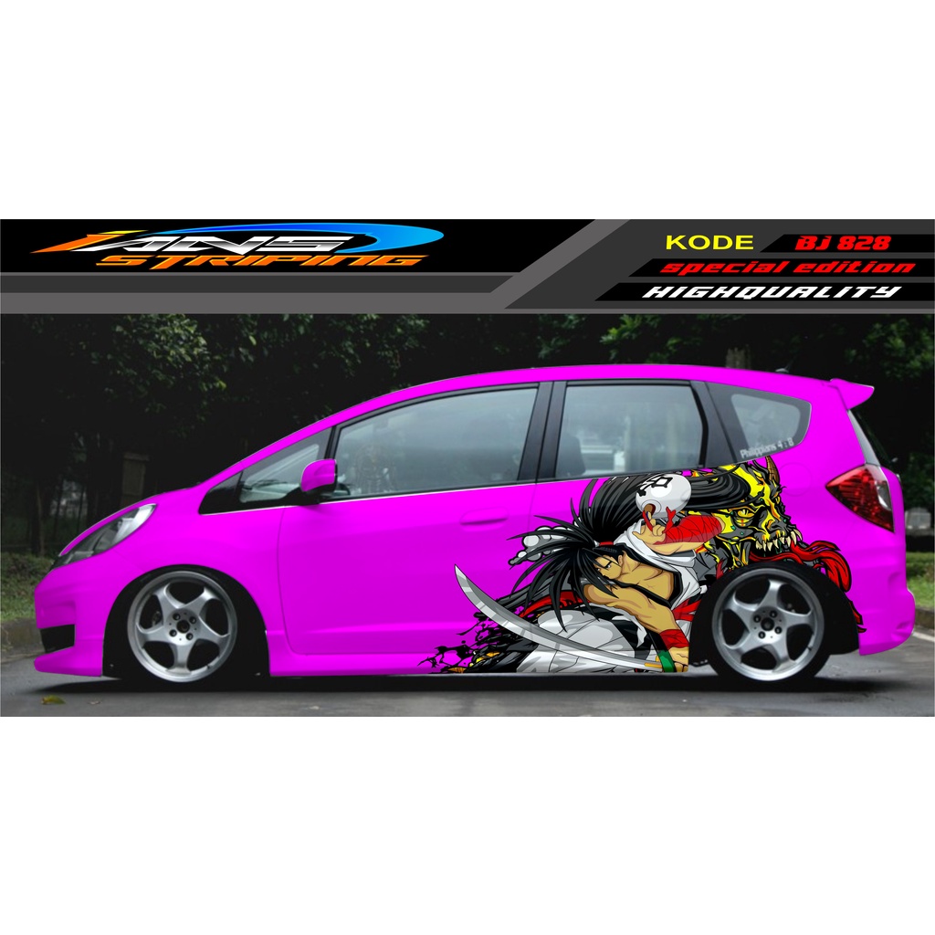 VARIASI STICKER MOBIL HONDA JAZZ, SIGRA, YARIS, SWIFT / DECAL MOBIL / DECAL STICKER MOBIL ANIMASI