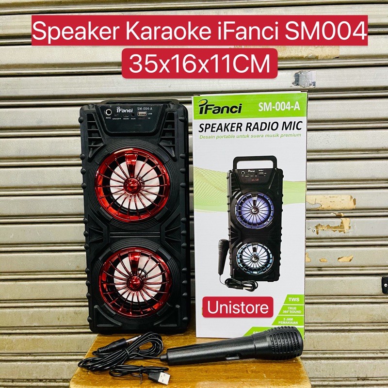 iFanci SM004 speaker karaoke speaker meeting bluetooth portable double 4 inch