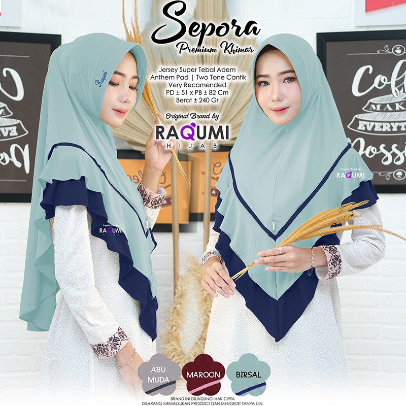 Hijab Instan Sepora Premium Jersey Super Original Raqumi-7
