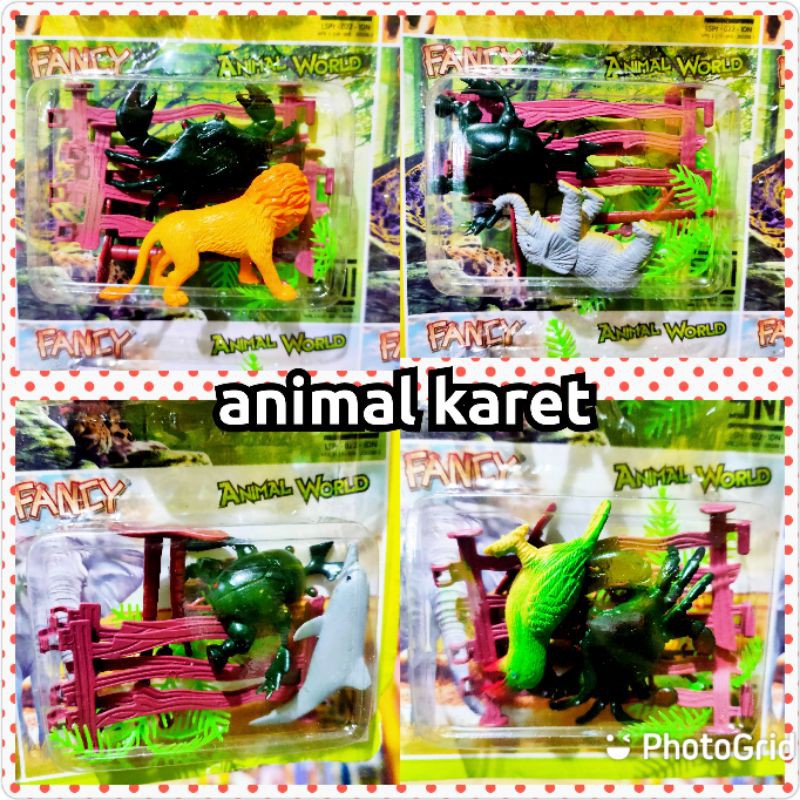 mainan anak murah animal karet figure / hewan hewanan / animal figure / mainan murah / miniatur