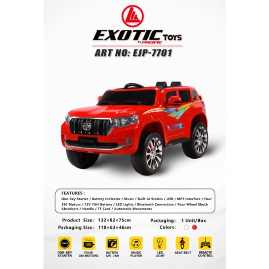 Mobil aki anak Fortuner (FREE PELAPIS BAN)