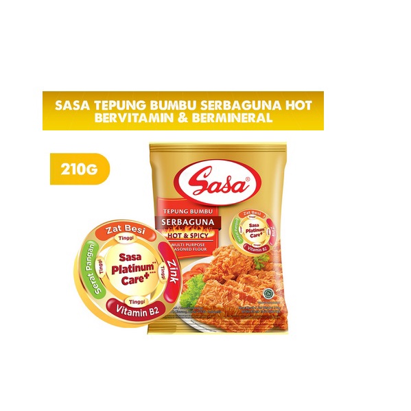 

Sasa Tepung Bumbu Serbaguna Hot Spicy 210 gr