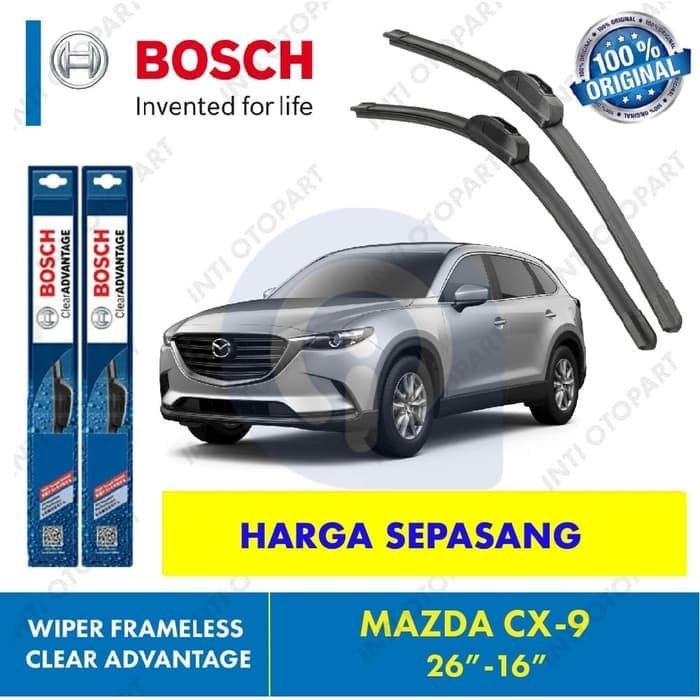 Wiper Blade Mazda CX9 BOSCH frameless ADVANTAGE 16-26&quot; ORIGINAL