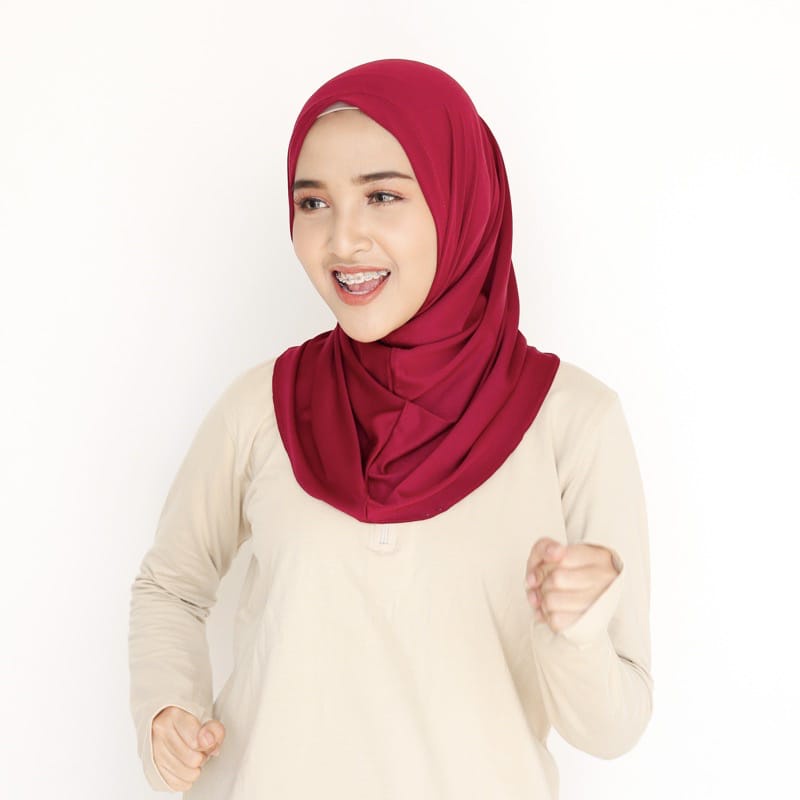 Zara Hijab Bergo Sport Jersey