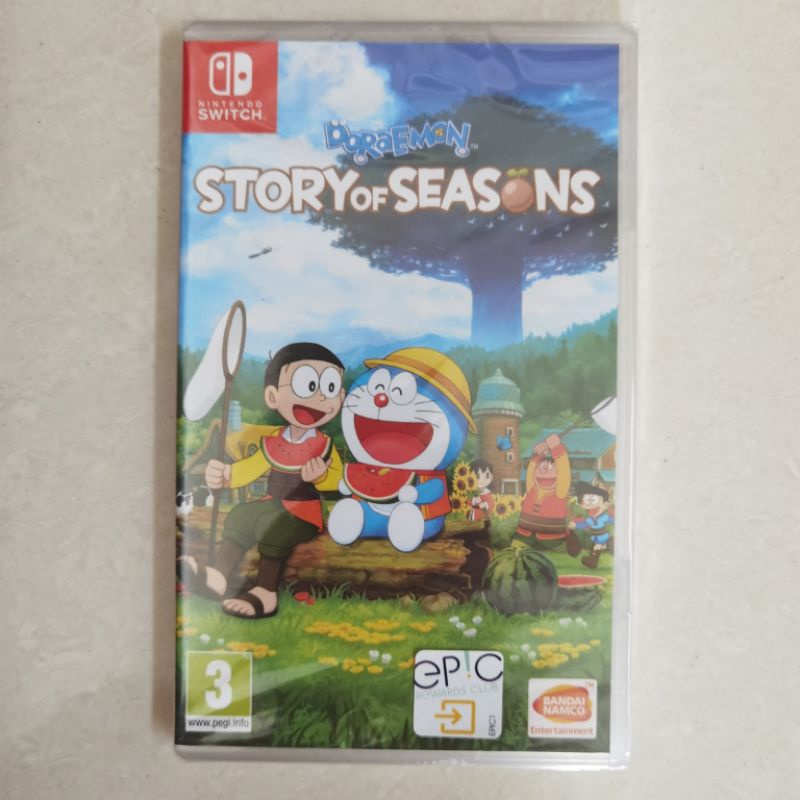 Doraemon Story of Seasons SOS Harvest Moon Nintendo Switch Cartridge Season