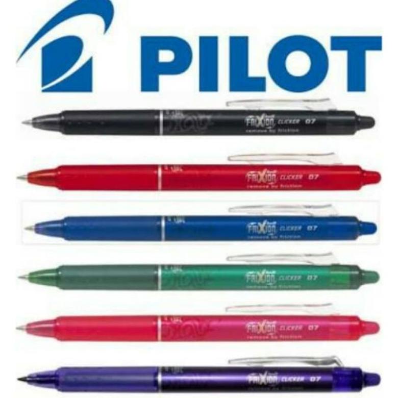

[KODE TLGDH] { 1Pcs } Pulpen Frixion Clicker Pilot Warna Warni 0.5 & 0.7 BLRT-FR5/7