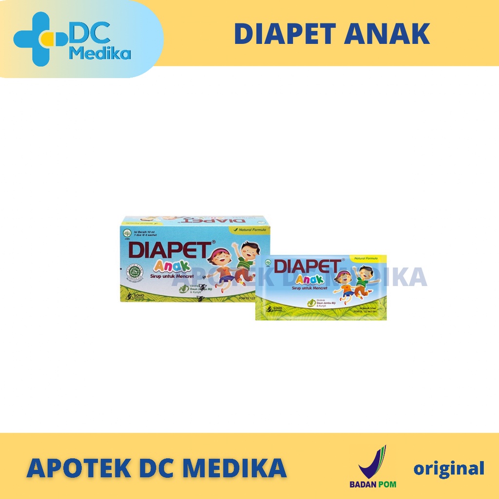 DIAPET ANAK 10ML / obat diare anak / obat mencret anak / obat bab anak / obat perut anak