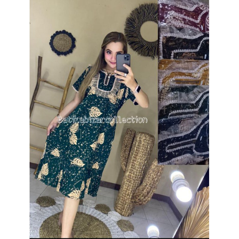 [BISA COD] Terlaris Daster Arab Zia Motif Terbaru || Longdres Renda Pakaian Bhusui