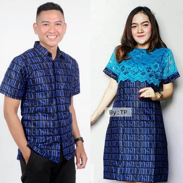 Couple Aksara Couple batik Kekinian Grosir Batik Murah