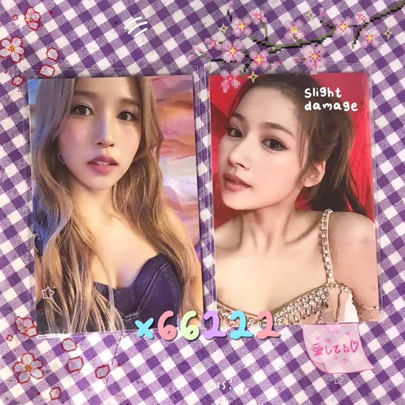 twice mina sana i cant stop me ewo eyes on me photocard pc