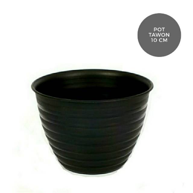  Pot  Tanaman dan Bunga Plastik  Hitam  Tawon 10  cm  Shopee 