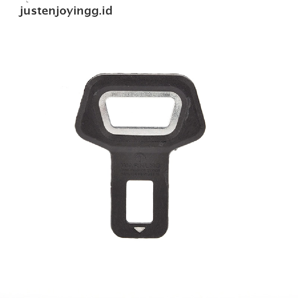 // justenjoyingg.id // 1PC Universal Car Auto Bottle Opener Seat Belt Buckle Alarm Stopper Clip Clamp ~