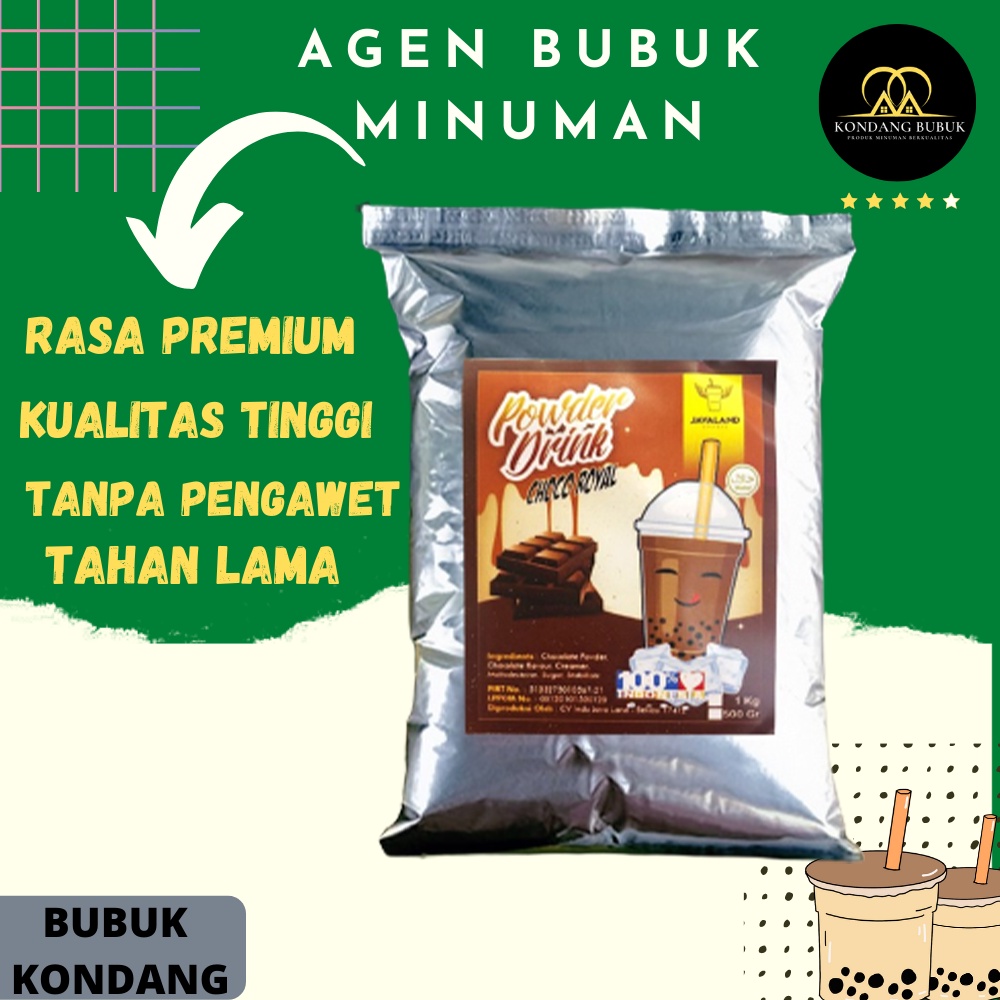 

Bubuk minuman premium rasa choco royal