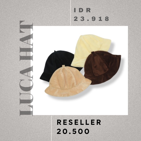 LUCA HAT - Promo 10.10 Topi Anak Bucket Bulu Lembut Halus Cewek Cowok Laki Perempuan Lucu Murah Polos