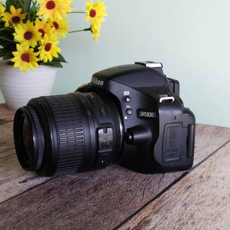 Kamera Camera NIKON D5100 Kit Second Murah dan Layar Lipat Cocok untuk Pemula Siap Pakai-LCD Bebas Vignet
