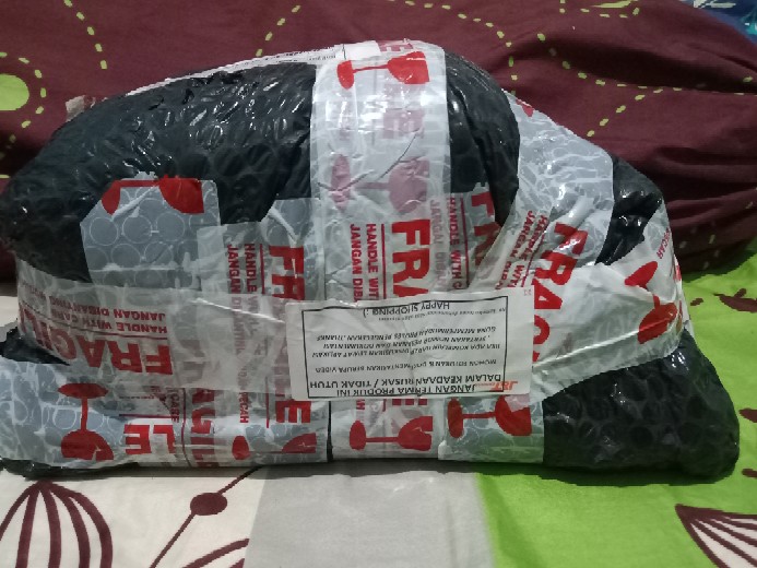 1pcs Mika Brownies Medium Cream Kotak Kue Nasi Lunch Box Catering Bento Cream