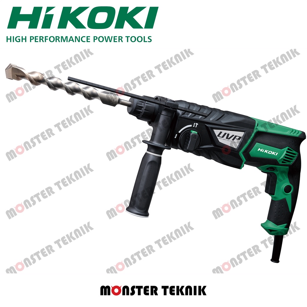 Alat Bor Tembok Beton Rotary Hammer Drill Hitachi 2Mode Hikoki DH28PBY