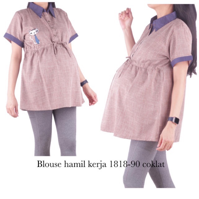 Blouse hamil kerja cantik OH 1818 bajuhamil baju hamil