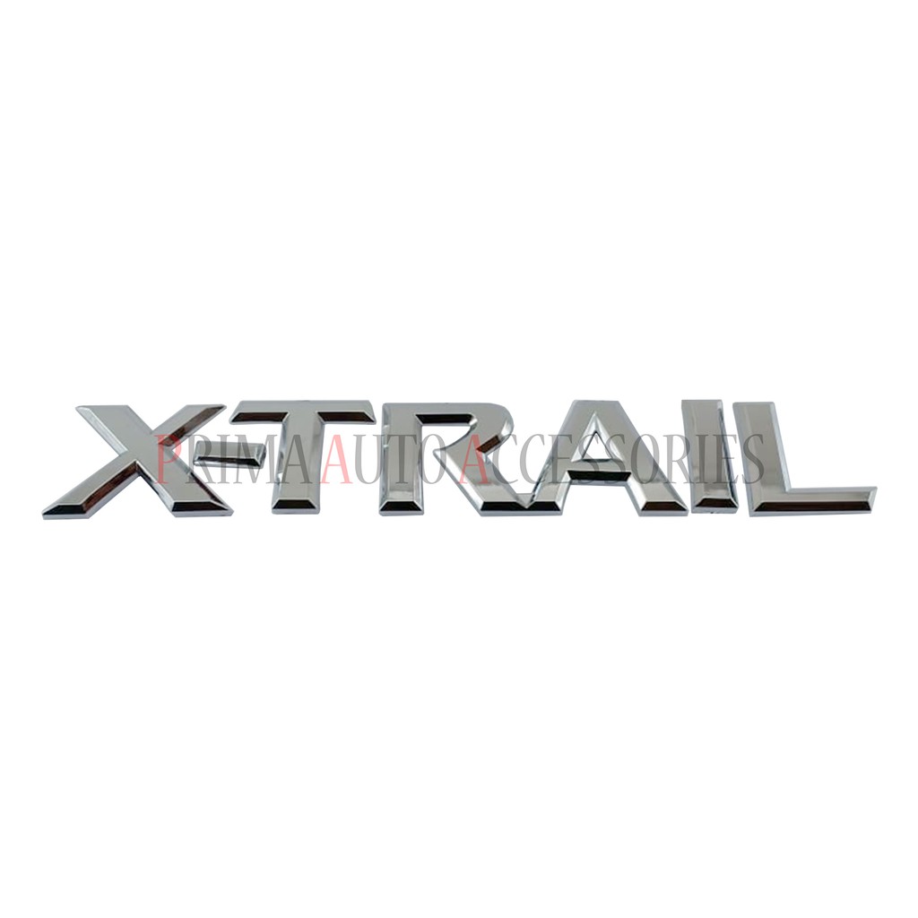 Emblem Mobil X-TRAIL Chrome 19 cm