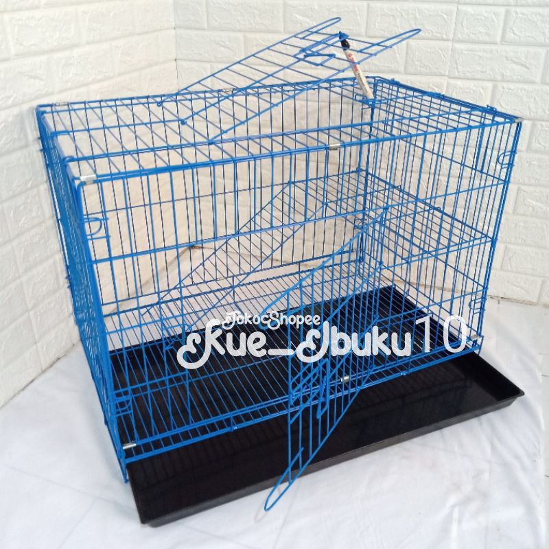 Kandang Kucing 2 Tingkat Jumbo XL 75x45 Termurah Hewan Peliharaan Anjing Musang