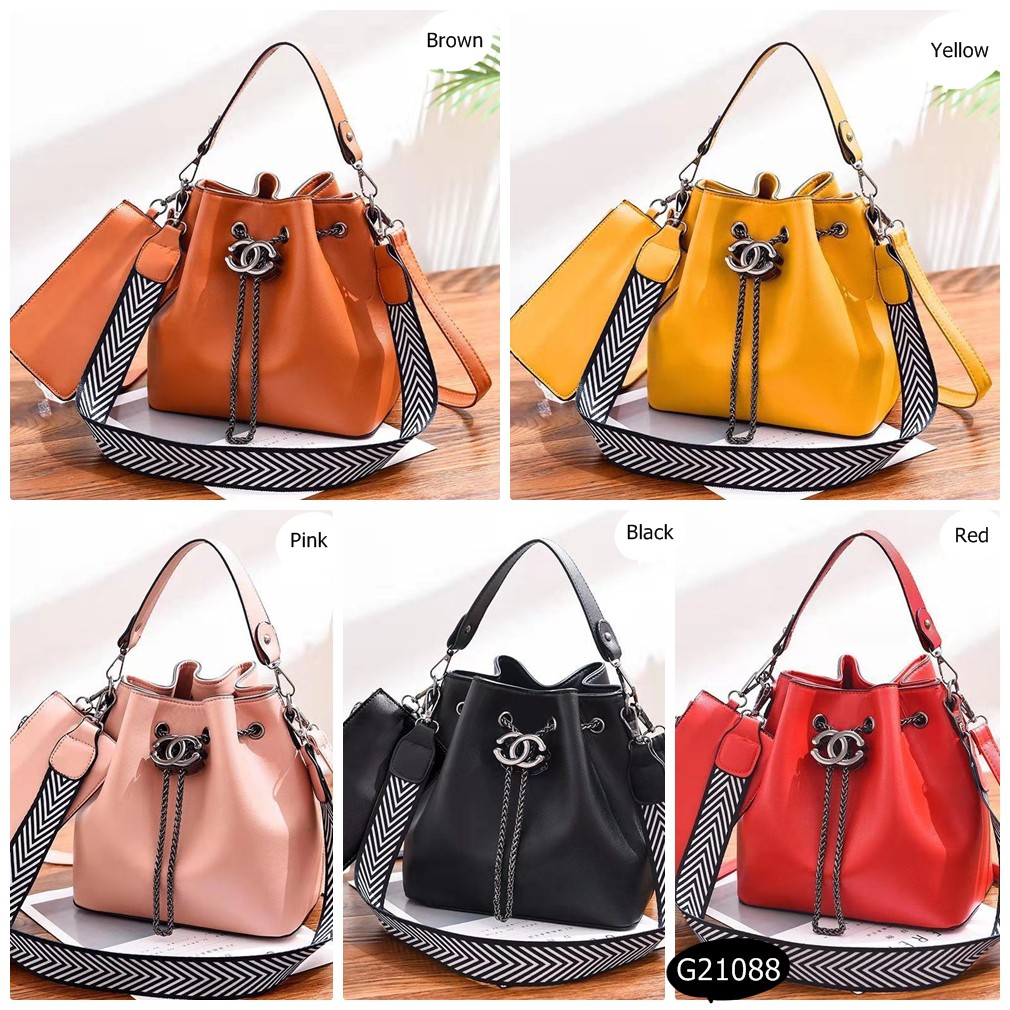 MSGT G21088 D0361 K6752 GD3 tas wanita import tas batam bucket bag tas kerja 2in1 murah tali serut