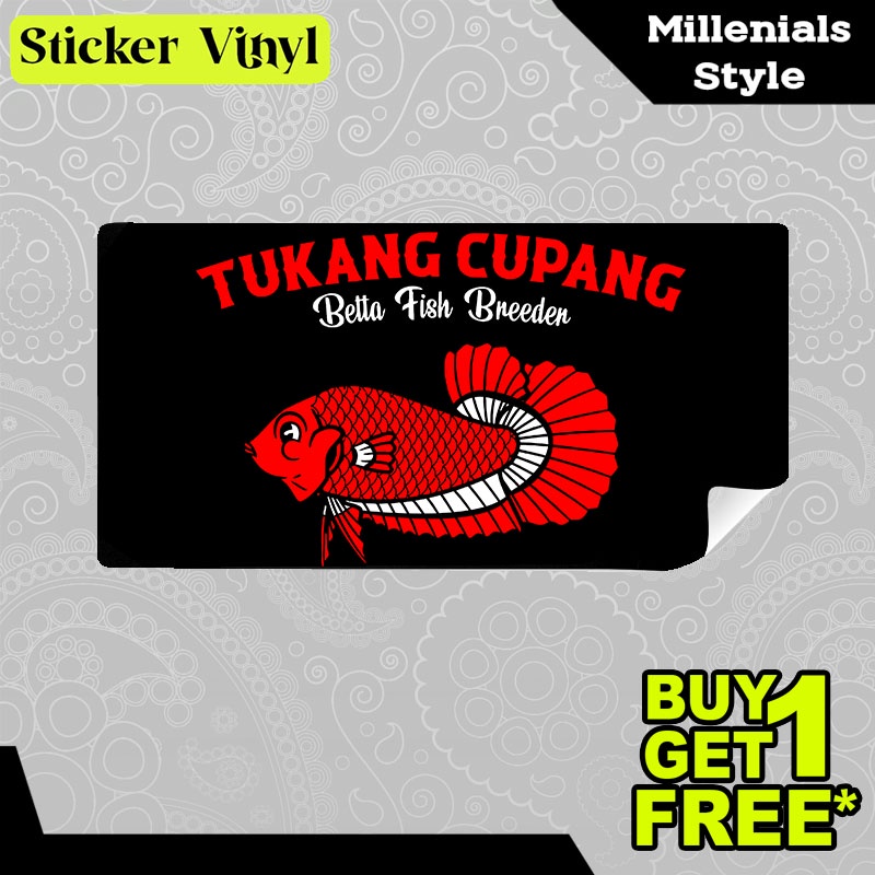 

Stiker Sticker Tukang Cupang Betta Fish Breeder Komunitas Penggemar Ikan Hias Aesthetic Bahan Vinyl Satuan Anti Air