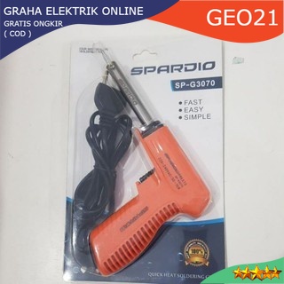 (GEO21) SPARDIO Solder Listrik Model Tembak 30-70W Cepat Panas Bagus Iron Gun @grahaelektrikonline