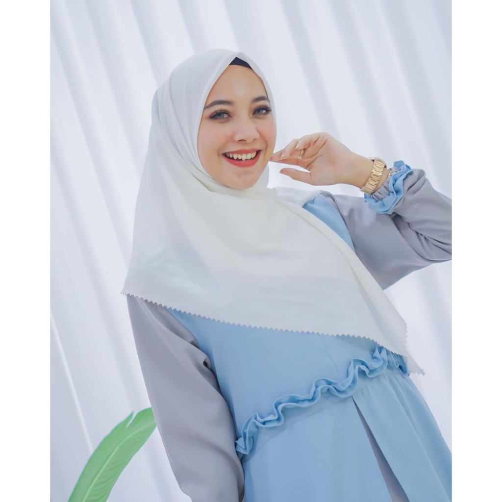 Cantika Dress S M L XL | Gamis Muslim Remaja | Dress Muslima Korean Style | Dress Kondangan Series | Gamis Muslim Terbaru 2021/2022 | OOTD Set | Baju Gamis Remaja | Midi Dress Casual | Casual Dress Korea | Busii Frendlu | BISA COD | Dress Muslim Jumbo |||-7