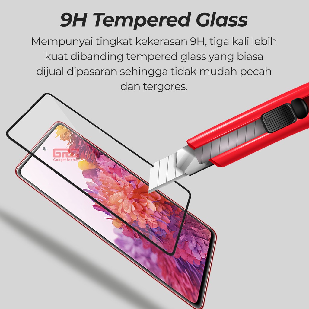 Tempered Glass SAMSUNG Galaxy S20 FE HOGO Full Cover Anti Gores Kaca