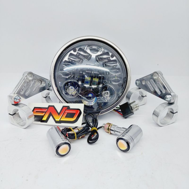 lampu daymaker 19 led 5.75 inci usa inc blackbird pnp batok l2g vanvan yl pece tirev ninja tiger