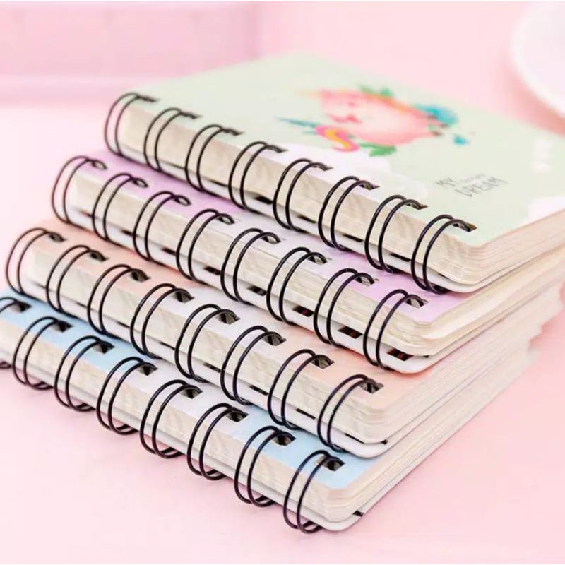 Notebook mini / buku catatan tulis memo kecil motif lucu